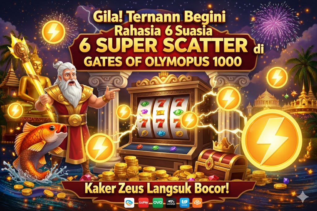 Gila! Ternyata Begini Rahasia 6 Super Scatter di Gates of Olympus 1000 Kakek Zeus Langsung Bocor!